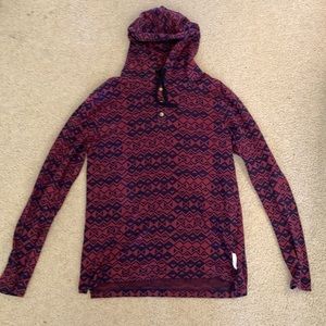 Hooded long sleeve shirt